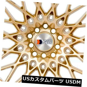 �C�O�A���z�C�[�� 18x10.5�S�[���h�|���b�V�����b�v�z�C�[��F1R F23 5x100 / 5x114.3 40�i4�Z�b�g�j 18x10.5 Gold Polish Lip Wheels F1R F23 5x100/5x114.3 40 (Set of 4) �y���s�A���i�z