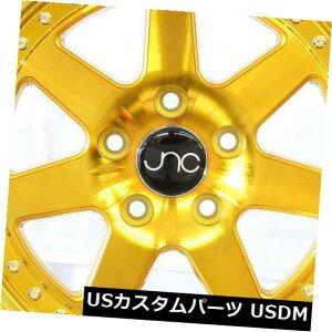 �C�O�A���z�C�[�� 18x9.5�����S�[���h�z�C�[��JNC 048 JNC048 5x114.3 25�i4�Z�b�g�j 18x9.5 Transparent Gold Wheels JNC 048 JNC048 5x114.3 25 (Set of 4)