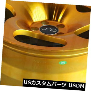 �C�O�A���z�C�[�� 18x8.5�����S�[���h�z�C�[��JNC 036 JNC036 5x112 35�i4�Z�b�g�j 18x8.5 Transparent Gold Wheels JNC 036 JNC036 5x112 35 (Set of 4)