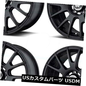 �C�O�A���z�C�[�� 4-�V����17 Motegi MR118�z�C�[��17x8 5x120 45�}�b�g�u���b�N���� 4-New 17 Motegi MR118 Wheels 17x8 5x120 45 Matte Black Rims