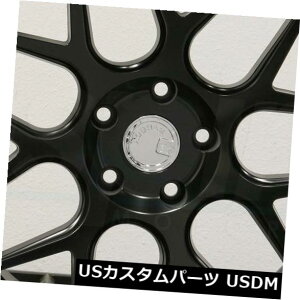 海外輸入ホイール 4-新しい19インチAodhan LS002 LS2ホイール19x9.5 5x114.3 35マットブラックリム 4-New 19" Aodhan LS002 LS2 Wheels 19x9.5 5x114.3 35 Matte Black Rims
