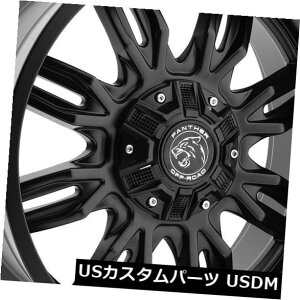 �C�O�A���z�C�[�� 4-New 20 Panther Off Road 580�z�C�[��20x9 6x135 / 6x5.5 12�u���b�N���� 4-New 20 Panther Off Road 580 Wheels 20x9 6x135/6x5.5 12 Black Rims �y���s�A���i�z