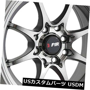 �C�O�A���z�C�[�� 4-�V����15�C���`F1R F03�z�C�[��15x8 4x100 / 4x114.3 25�}�V���K�����^������ 4-New 15 F1R F03 Wheels 15x8 4x100/4x114.3 25 Machine Gunmetal Rims �y���s�A���i�z