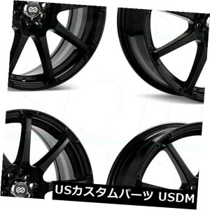 COAzC[ 4-V16C`Enkei EDR9zC[16x7 5x100 / 114.3 45ubNyCg 4-New 16" Enkei EDR9 Wheels 16x7 5x100/114.3 45 Black Paint Rims