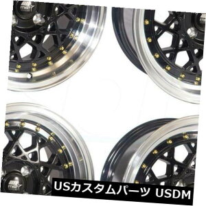 COAzC[ 4-V15 "MST FiorizC[15x8 4x100 20ubN 4-New 15" MST Fiori Wheels 15x8 4x100 20 Black Rims