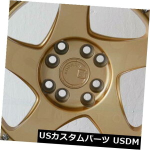COAzC[ 4-V16C`Aodhan AH01 AH1zC[16x8 4x100 / 4x114.3 15S[h 4-New 16" Aodhan AH01 AH1 Wheels 16x8 4x100/4x114.3 15 Gold Rims