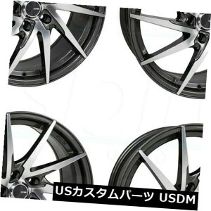 COAzC[ 4-V16C`Enkei Pw10zC[16x7 5x100 42K^H 4-New 16" Enkei Pw10 Wheels 16x7 5x100 42 Gunmetal Machined Rims