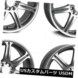 海外輸入ホイール 4-新しい15 "XXR 533ホイール15x6.5 4x100 / 4x114.3 35シルバー加工リム 4-New 15" XXR 533 Wheels 15x6.5 4x100/4x114.3 35 Silver Machined Rims