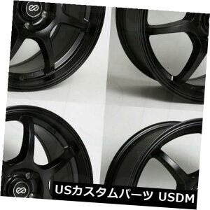 COAzC[ 4-V18C`Enkei Gt7zC[18x8 5x100 45ubNyCg 4-New 18" Enkei Gt7 Wheels 18x8 5x100 45 Black Paint Rims