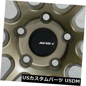 COAzC[ 4-V18C`AVID1 AV27zC[18x9.5 5x100 38S[h 4-New 18" AVID1 AV27 Wheels 18x9.5 5x100 38 Gold Rims
