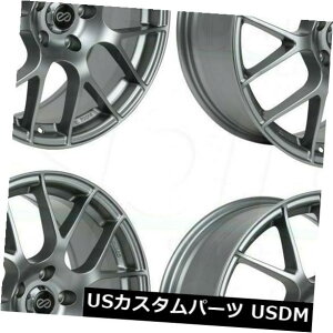 COAzC[ 4-V18 "Enkei Raijin Wheels 18x8 5x120 42 Gunmetal Paint Rims 4-New 18" Enkei Raijin Wheels 18x8 5x120 42 Gunmetal Paint Rims