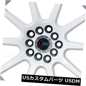 COAzC[ 4-V18C`F1R F17zC[18x10.5 5x100 / 5x114.3 20zCg 4-New 18" F1R F17 Wheels 18x10.5 5x100/5x114.3 20 White Rims