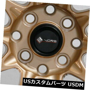 COAzC[ 4-V15C`Vors TR3zC[15x8 4x100 / 4x114.3 0uY 4-New 15" Vors TR3 Wheels 15x8 4x100/4x114.3 0 Transparent Bronze Rims