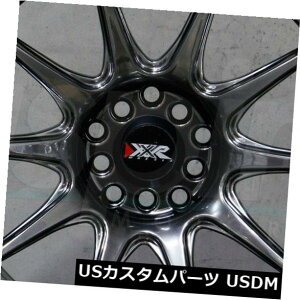 �C�O�A���z�C�[�� 4-�V����16�C���`XXR 527�z�C�[��16x8.25 4x100 / 4x114.3 0�N�����u���b�N���� 4-New 16 XXR 527 Wheels 16x8.25 4x100/4x114.3 0 Chromium Black Rims �y���s�A���i�z