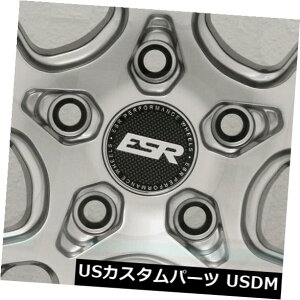 �C�O�A���z�C�[�� 4-�V����18�C���`ESR CS11�z�C�[��18x9.5 5x120 35�n�C�p�[�V���o�[���� 4-New 18 ESR CS11 Wheels 18x9.5 5x120 35 Hyper Silver Rims �y���s�A���i�z