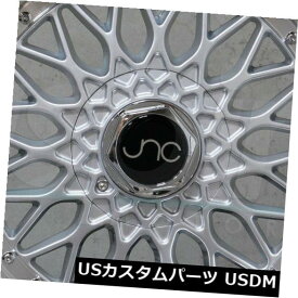 海外輸入ホイール 4-新しい17 "JNC 004 JNC004ホイール17x8.5 5x112 / 5x120 15シルバーマシンリップリム 4-New 17" JNC 004 JNC004 Wheels 17x8.5 5x112/5x120 15 Silver Machine Lip Rims