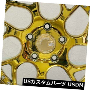 COAzC[ 4-V18 "Aodhan DS01 DS1zC[18x8.5 5x100 35^󃊃 4-New 18" Aodhan DS01 DS1 Wheels 18x8.5 5x100 35 Gold Vacuum Rims