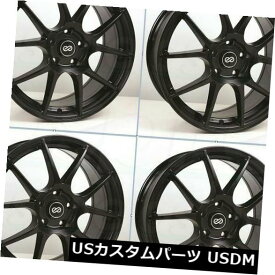 海外輸入ホイール 4-New 17 "Enkei YS5 Wheels 17x7.5 4x100 42ブラックペイントリム 4-New 17" Enkei YS5 Wheels 17x7.5 4x100 42 Black Paint Rims 【並行輸入品】