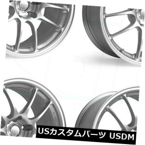 �C�O�A���z�C�[�� 4-New 15 Enkei Pf01 Wheels 15x7 4x100 35�V���o�[�y�C���g���� 4-New 15 Enkei Pf01 Wheels 15x7 4x100 35 Silver Paint Rims