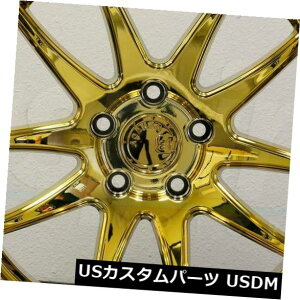 COAzC[ 4-V18C`Aodhan DS02 DS2zC[18x9.5 / 18x10.5 5x114.3 15/15S[h^X^bW 4-New 18" Aodhan DS02 DS2 Wheels 18x9.5/18x10.5 5x114.3 15/15 Gold Vacuum Stagge