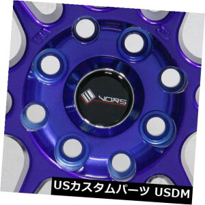 COAzC[ 4-V15 "Vors TR6zC[15x8 4x100 / 4x114.3 20LfBp[vu[ 4-New 15" Vors TR6 Wheels 15x8 4x100/4x114.3 20 Candy Purple Blue Rims