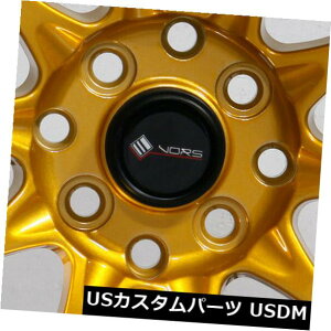 COAzC[ 4-V15C`Vors TR3zC[15x8 / 15x9 4x100 / 4x114.3 0/0LfBS[hX^bK[h 4-New 15" Vors TR3 Wheels 15x8/15x9 4x100/4x114.3 0/0 Candy Gold Staggered Rims