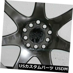 �C�O�A���z�C�[�� 4-�V����16 XXR 551�z�C�[��16x8 4x100 / 4x114.3 21�N�����u���b�N���� 4-New 16 XXR 551 Wheels 16x8 4x100/4x114.3 21 Chromium Black Rims �y���s�A���i�z