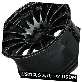 海外輸入ホイール 4-新しい18インチXXR 550ホイール18x9.75 5x100 / 5x114.3 19クロムブラックリム 4-New 18" XXR 550 Wheels 18x9.75 5x100/5x114.3 19 Chromium Black Rims