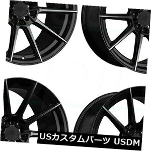 海外輸入ホイール 4-新しい18インチXXR 567ホイール18x8.5 5x108 / 5x112 35ファントムブラックリム 4-New 18" XXR 567 Wheels 18x8.5 5x108/5x112 35 Phantom Black Rims