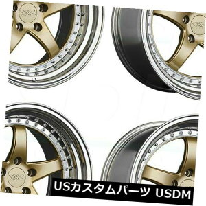 海外輸入ホイール 4-新しい18インチXXR 565ホイール18x8.5 5x114.3 35 Hyper Gold Platinum Lip Rims 4-New 18" XXR 565 Wheels 18x8.5 5x114.3 35 Hyper Gold Platinum Lip Rims
