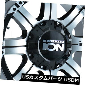 COAzC[ 4-V16C`CI187zC[16x8 5x5.5 / 5x139.7 10ubN}Vh 4-New 16" Ion 187 Wheels 16x8 5x5.5/5x139.7 10 Black Machined Rims