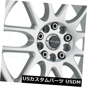 �C�O�A���z�C�[�� 4-�V����15�C���`Raceline 141S Mystique�z�C�[��15x7 5x100 / 5x114.3 40�V���o�[���� 4-New 15 Raceline 141S Mystique Wheels 15x7 5x100/5x114.3 40 Silver Rims �y���s�A���i�z