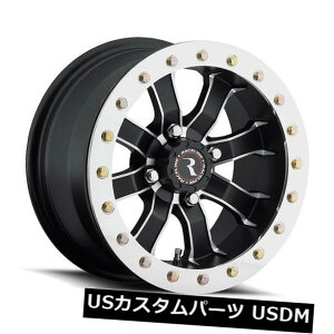 COAzC[ 4-V14 "Raceline A71 Mamba Beadlock Wheels 14x8 / 14x10 4x110 0/0 Black Staggere 4-New 14" Raceline A71 Mamba Beadlock Wheels 14x8/14x10 4x110 0/0 Black Staggere