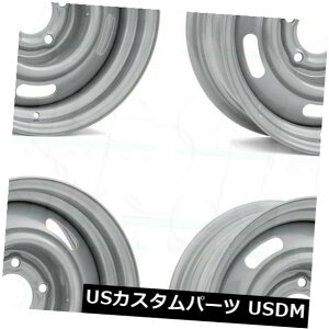 COAzC[ 4-New 15 "Vision 55 Rally Wheels 15x6 5x4.75 12Vo[ 4-New 15" Vision 55 Rally Wheels 15x6 5x4.75 12 Silver Rims