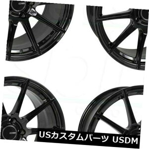 COAzC[ 4-V18C`Enkei TS10zC[18x8.5 5x114.3 50OXubN 4-New 18" Enkei TS10 Wheels 18x8.5 5x114.3 50 Gloss Black Rims