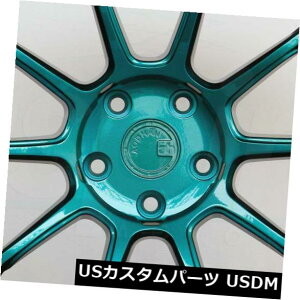 COAzC[ 4-V18C`Aodhan AH06 AH6zC[18x9 5x100 30eB[ 4-New 18" Aodhan AH06 AH6 Wheels 18x9 5x100 30 Teal Rims