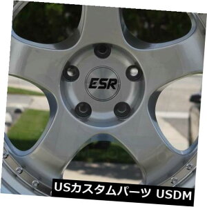 COAzC[ 4-V18C`ESR SR06 SR6zC[18x8.5 / 18x10.5 5x114.3 30/22nCp[Vo[X^bK[ 4-New 18" ESR SR06 SR6 Wheels 18x8.5/18x10.5 5x114.3 30/22 Hyper Silver Staggere