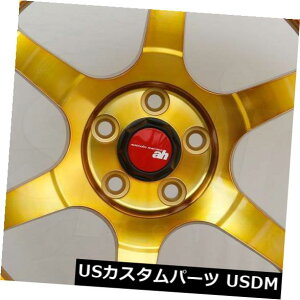 COAzC[ 4-V18C`Aodhan AH08 AH8zC[18x9.5 5x100 30S[h 4-New 18" Aodhan AH08 AH8 Wheels 18x9.5 5x100 30 Gold Rims