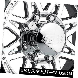 COAzC[ 4-V16C`Raceline 888 Renegade 8zC[16x10 8x6.5 / 8x165.1 -25|bV 4-New 16" Raceline 888 Renegade 8 Wheels 16x10 8x6.5/8x165.1 -25 Polished Rims