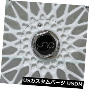COAzC[ 4-V18C`JNC 004 JNC004zC[18x8.5 5x112 / 5x120 30zCg}Vbv 4-New 18" JNC 004 JNC004 Wheels 18x8.5 5x112/5x120 30 White Machine Lip Rims