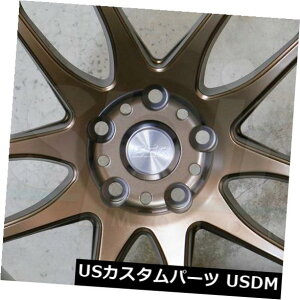 "�C�O�A���z�C�[�� 4-�V����17 ""ESR SR08 SR8�z�C�[��17x8.5 5x114.3 30�u�����Y���� 4-New 17"" ESR SR08 SR8 Wheels 17x8.5 5x114.3 30 Bronze Rims"