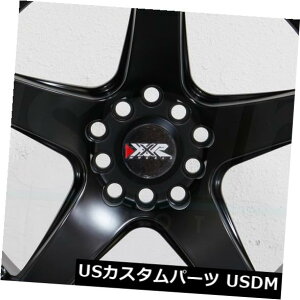 �C�O�A���z�C�[�� 4-�V����18 XXR 555�z�C�[��18x10 5x100 / 5x114.3 25�t���b�g�u���b�N���� 4-New 18 XXR 555 Wheels 18x10 5x100/5x114.3 25 Flat Black Rims �y���s�A���i�z