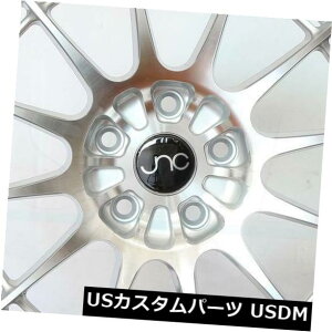 COAzC[ 4-V18C`JNC 033 JNC033zC[18x9.5 5x112 35Vo[}VtFCX 4-New 18" JNC 033 JNC033 Wheels 18x9.5 5x112 35 Silver Machine Face Rims