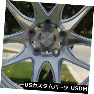 �C�O�A���z�C�[�� 4-�V����18�C���`ESR SR08 SR8�z�C�[��18x9.5 5x114.3 22�@�B���H�V���o�[���� 4-New 18 ESR SR08 SR8 Wheels 18x9.5 5x114.3 22 Machined Silver Rims �y���s�A���i�z