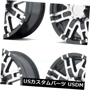 �C�O�A���z�C�[�� 4-�V����17 Helo HE835�z�C�[��17x8 5x5.5 / 5x139.7 0�O���X�u���b�N�}�V������ 4-New 17 Helo HE835 Wheels 17x8 5x5.5/5x139.7 0 Gloss Black Machine Rims