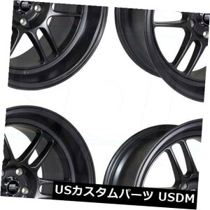 �C�O�A���z�C�[�� 4-�V����17 MST�鎭�z�C�[��17x7.5 / 17x9.5 5x114.3 25/20�}�b�g�u���b�N�X�^�b�K�[�hRi 4-New 17 MST Suzuka Wheels 17x7.5/17x9.5 5x114.3 25/20 Matte Black Staggered Ri