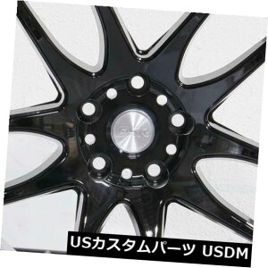 COAzC[ 4-V18C`ESR SR08 SR8zC[18x9.5 / 18x10.5 5x120 35/22OXubNX^K[hR 4-New 18" ESR SR08 SR8 Wheels 18x9.5/18x10.5 5x120 35/22 Gloss Black Staggered R