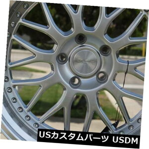 �C�O�A���z�C�[�� 4-�V����17 "ESR SR01 SR1�z�C�[��17x8.5 5x100 30�n�C�p�[�V���o�[���� 4-New 17" ESR SR01 SR1 Wheels 17x8.5 5x100 30 Hyper Silver Rims