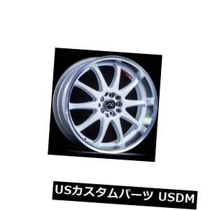 COAzC[ 4-V18C`JNC 019 JNC019zC[18x8 / 18x9 5x100 / 5x114.3 27/20zCg}Vbv 4-New 18" JNC 019 JNC019 Wheels 18x8/18x9 5x100/5x114.3 27/20 White Machine Lip