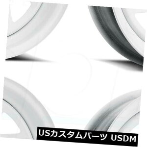 海外輸入ホイール 4-新しい13 "Vision HD HM70 8スポークホイール13x4.5 5x114.3 -5ホワイトリム 4-New 13" Vision HD HM70 8 Spoke Wheels 13x4.5 5x114.3 -5 White Rims
